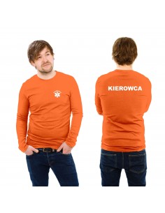 Kierowca koszulka medyczna longsleeve Pomarańczowy Eskulap