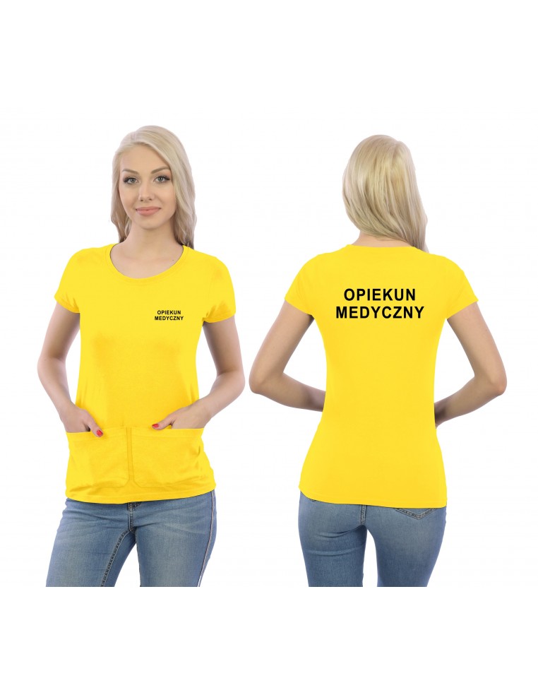 Opiekun Medyczny Koszulka Z Kieszeniami Medyczna