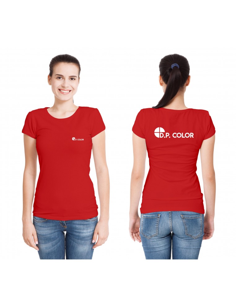 Koszulka t-shirt damska firmowa / reklamowa z nadrukiem / haftem