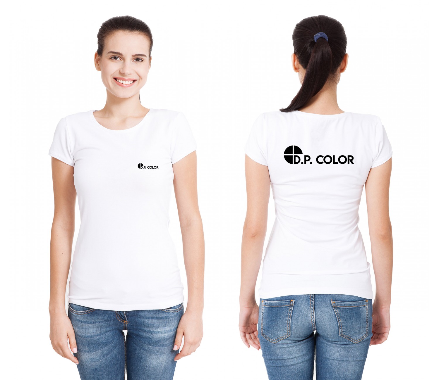 Koszulka t-shirt damska firmowa / reklamowa z nadrukiem / haftem