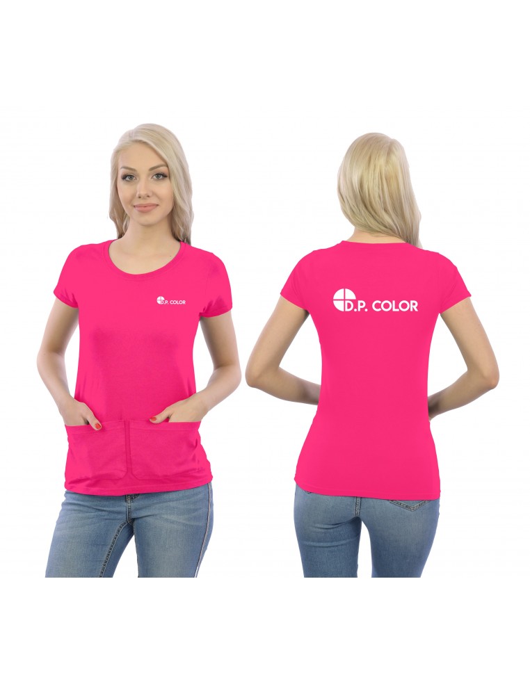 Koszulka damska z kieszeniami firmowa / reklamowa z nadrukiem / haftem