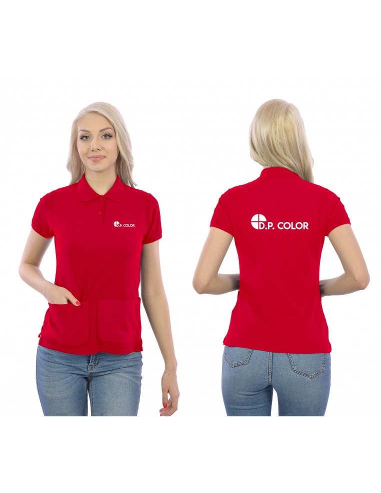 Koszulka damska polo z kieszeniami firmowa / reklamowa z nadrukiem / haftem