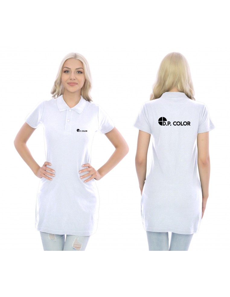 Koszulka damska tunika polo firmowa / reklamowa z nadrukiem / haftem