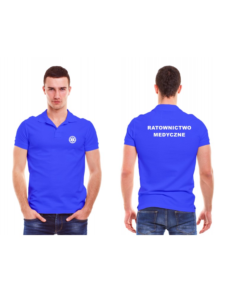 Ratownictwo Medyczne Koszulka Polo Męska Medyczna