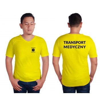 Transport Medyczny Koszulka V-Neck Męska Medyczna