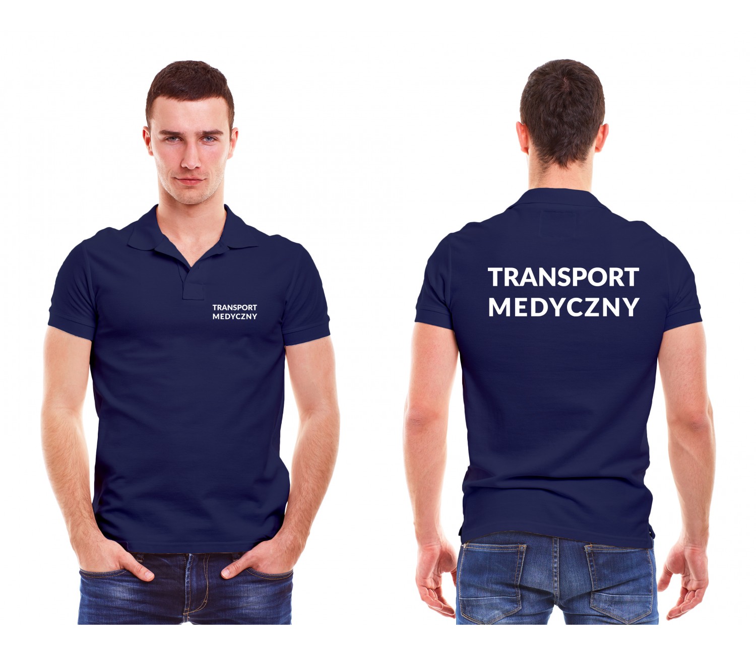 Transport Medyczny Koszulka Polo Męska Medyczna