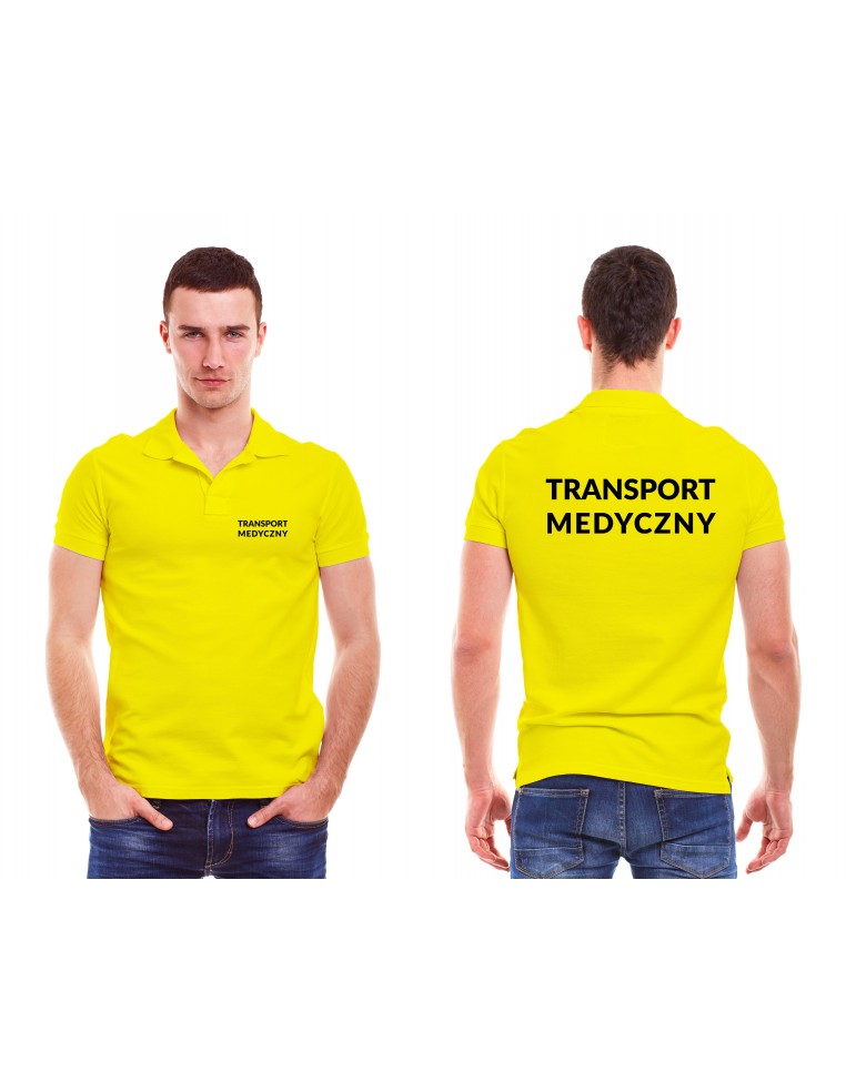 Transport Medyczny Koszulka Polo Męska Medyczna