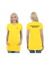 Rejestratorka Medyczna Koszulka Tunika Z Kieszeniami Medyczna Żółty Napis
