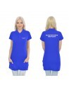 Rejestratorka Medyczna Koszulka Tunika Polo Z Kieszeniami Medyczna Niebieski Napis