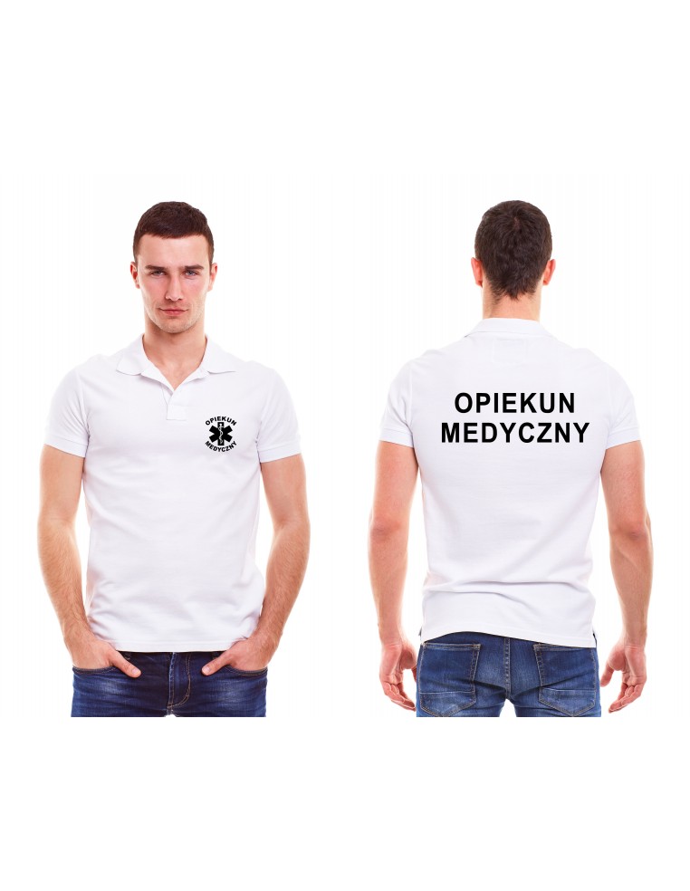 Opiekun Medyczny Koszulka Polo Męska Medyczna