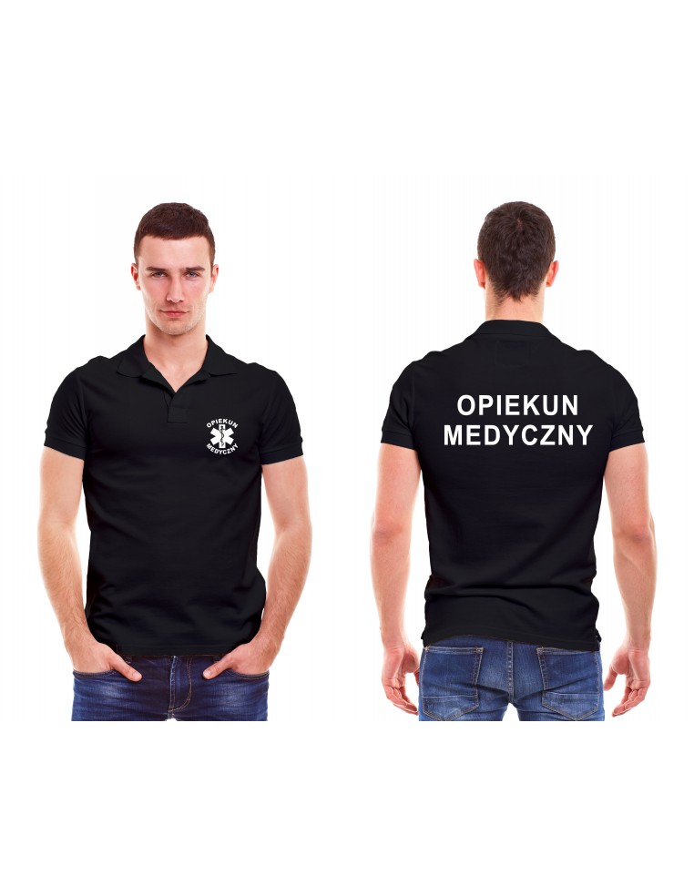 Opiekun Medyczny Koszulka Polo Męska Medyczna